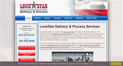 Desktop Screenshot of lonestardeliveryonline.com